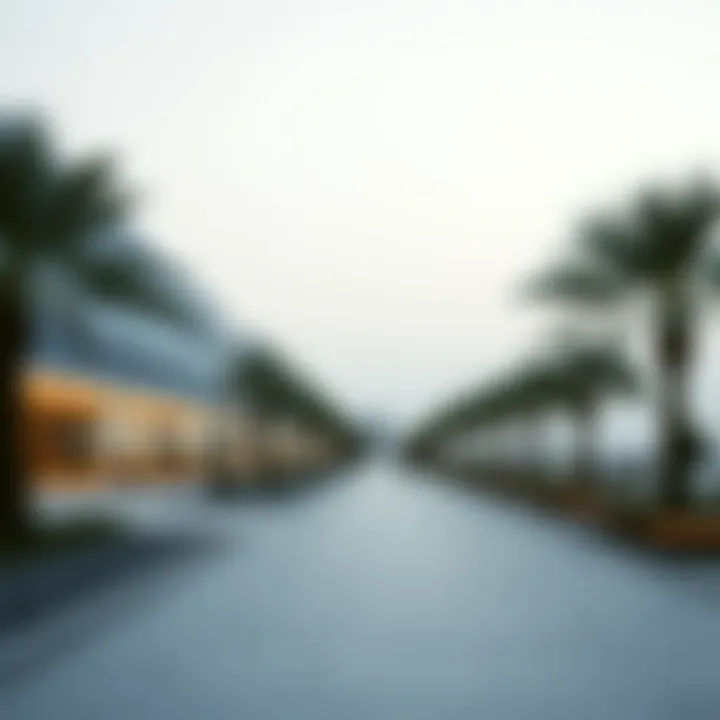 Modern recreational facilities along the Ajman Corniche
