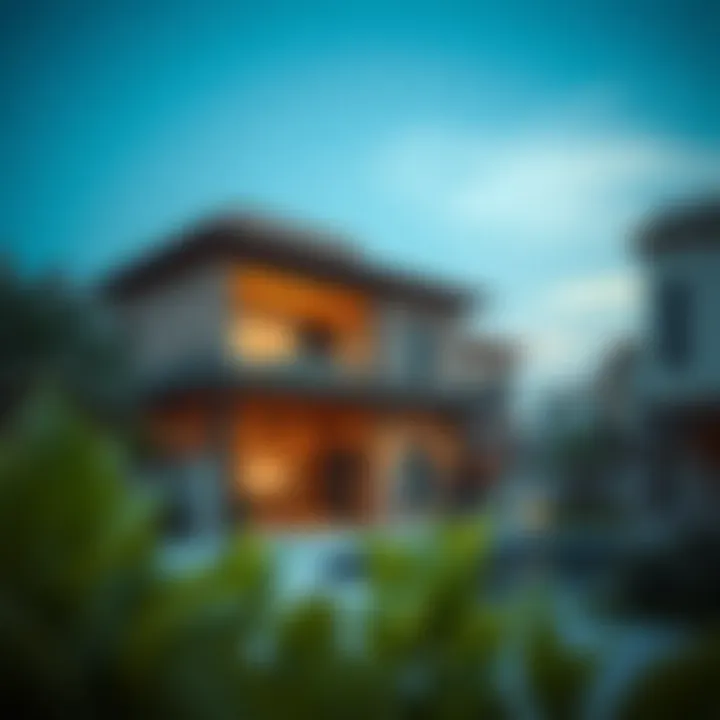 A cultural representation of the neighborhood, featuring traditional elements blended with modern living.