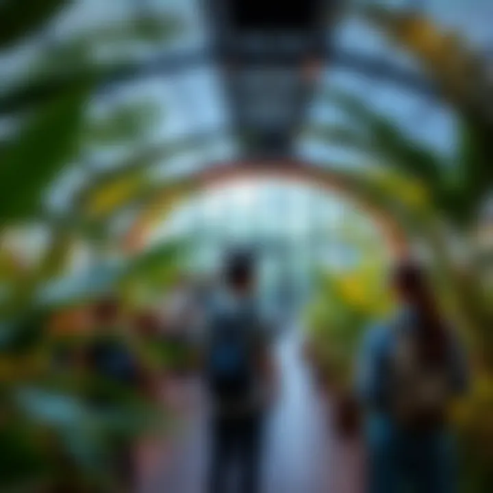 Visitors experiencing the immersive environment of Green Planet