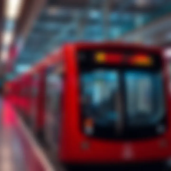 Visual representation of Dubai's public transport system