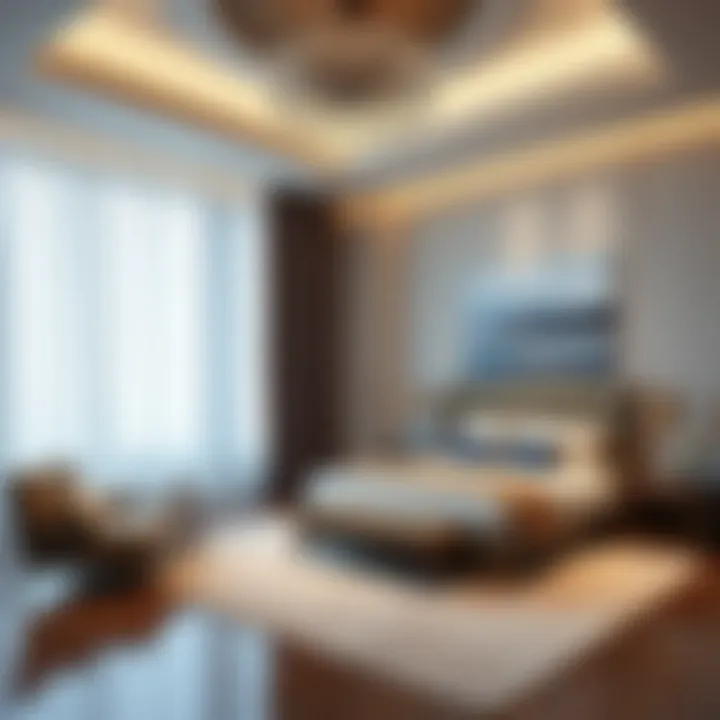 Luxurious bedroom design emphasizing comfort and stylish aesthetics