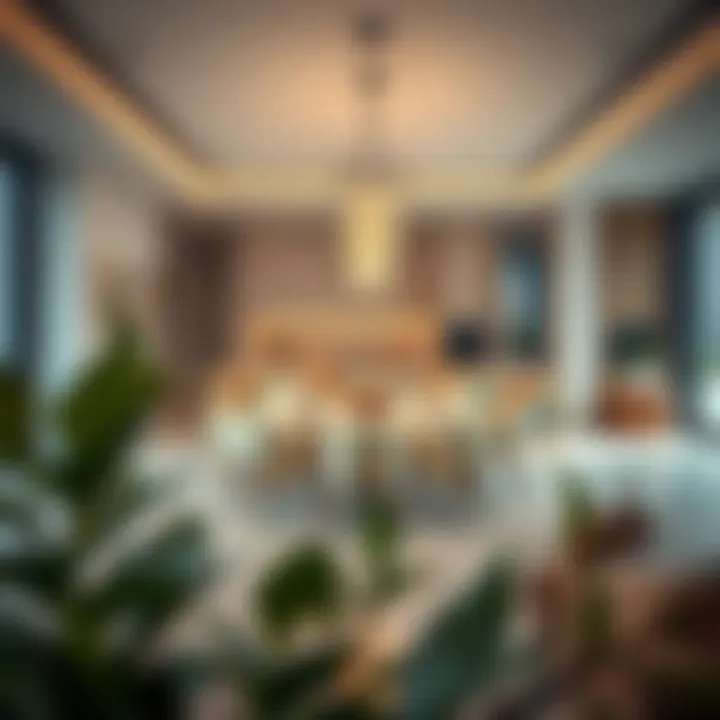 Open-concept kitchen integrated with elegant dining area, merging functionality and style