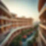 Aerial view showcasing the stunning architecture of Damac Celestia