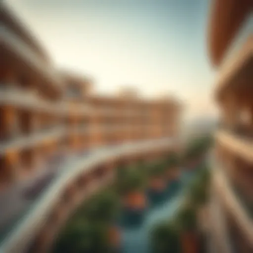 Aerial view showcasing the stunning architecture of Damac Celestia