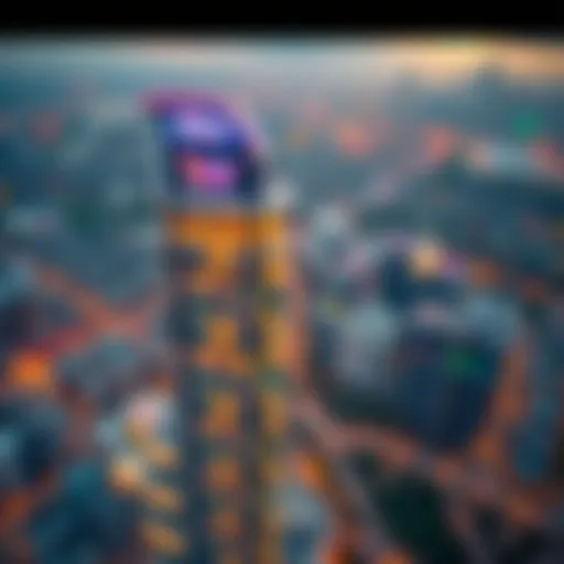 Aerial view of the Tiffany Tower Cluster W showcasing its stunning architecture