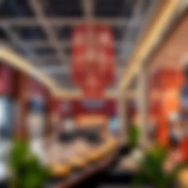 Vibrant retail spaces filled with diverse shopping options within the mall