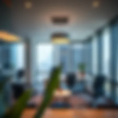 Interior shot of a modern office space within the Zeenah Building