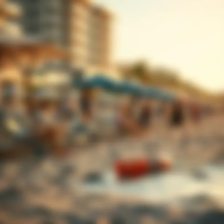 Diverse recreational activities available at Umbrella Beach, appealing to residents and tourists