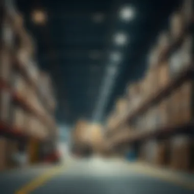 Logistics operations inside a warehouse