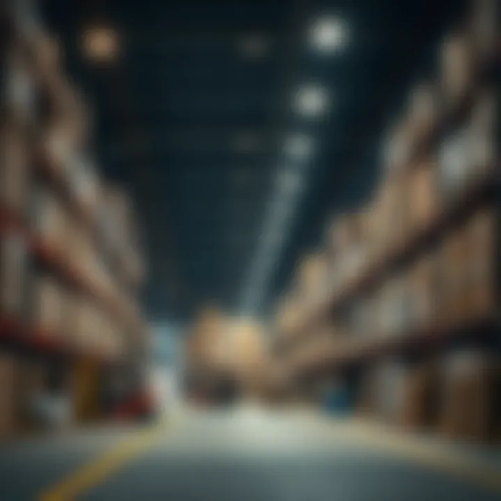 Logistics operations inside a warehouse