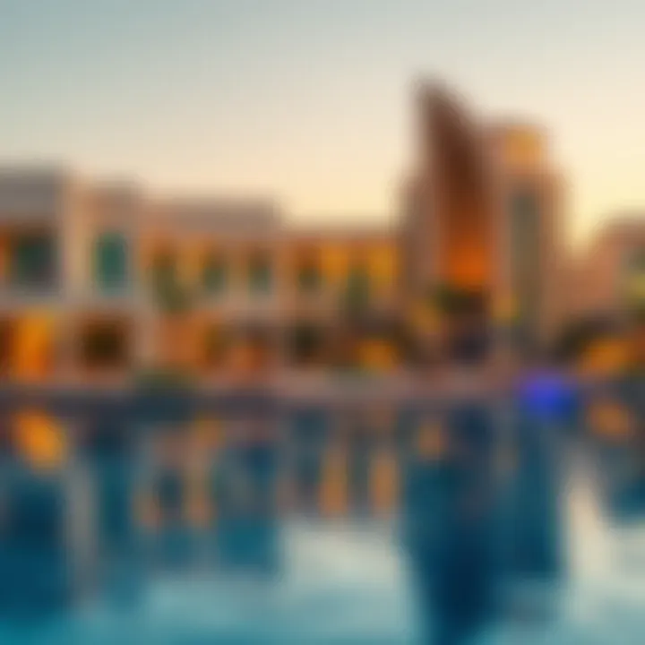 Architectural highlights of Yas Island reflecting modern design and luxurious living