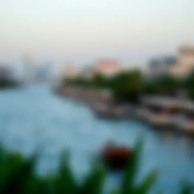 Lush landscapes and waterfront views in Festival City