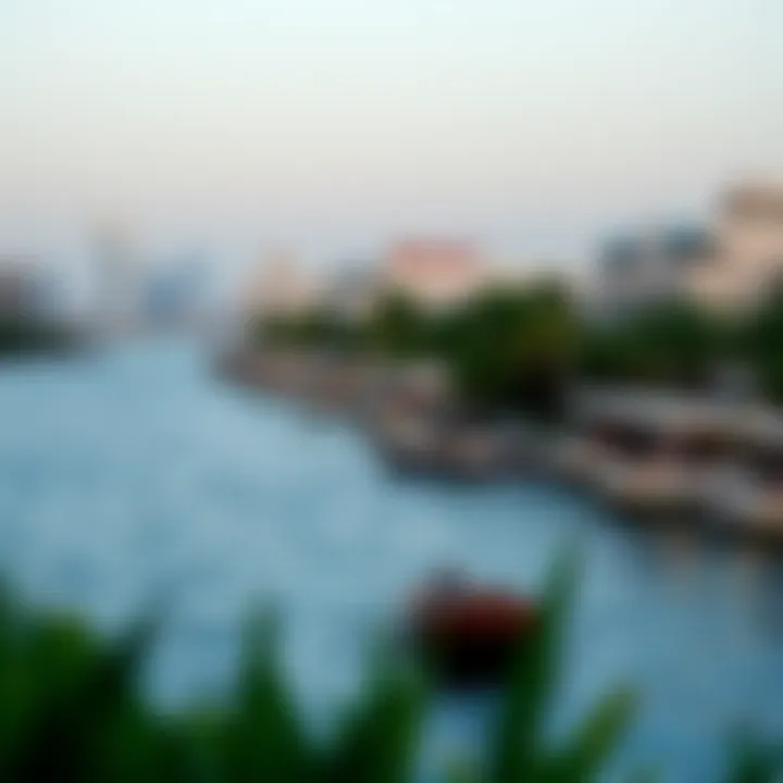 Lush landscapes and waterfront views in Festival City