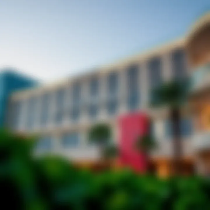 Exterior view of Galleria Mall showcasing modern architecture