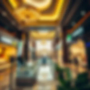 Vibrant Atmosphere Within Golden Mile Galleria Interior shot capturing the vibrant atmosphere and luxurious design of the shopping area.