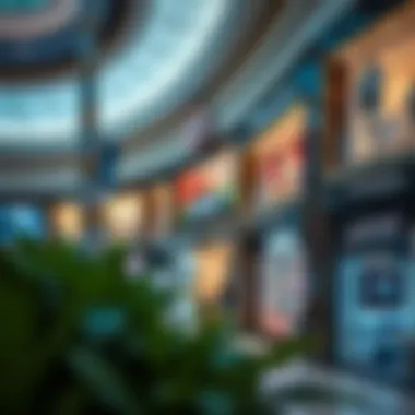 Diverse Retail Options at Golden Mile Galleria A selection of high-end retail stores illustrating the diverse shopping options available.