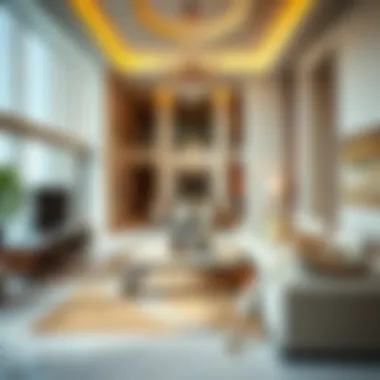 Luxurious interior of a Gulf Towers residence highlighting opulent living spaces