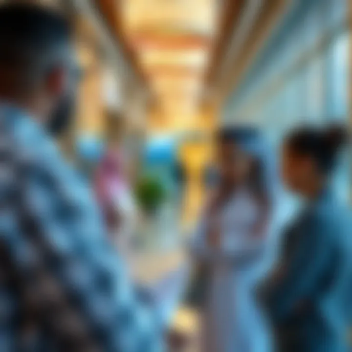 Newcomers receiving guidance on visa checking