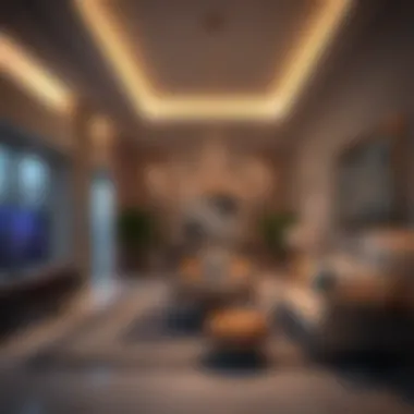 Luxurious interior design of residential units in Al Ghurab Towers
