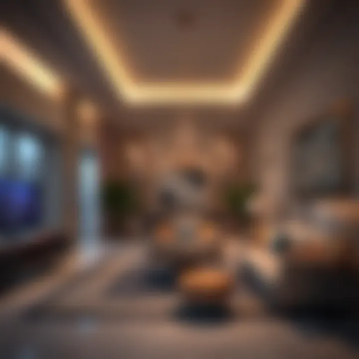 Luxurious interior design of residential units in Al Ghurab Towers
