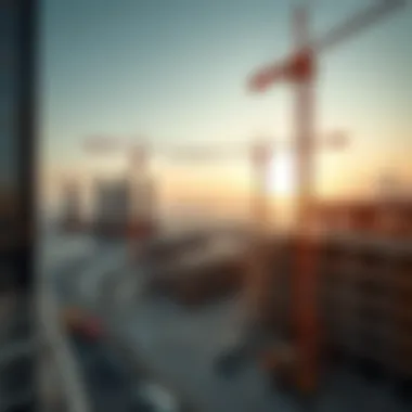 Construction site of Dubai Creek Tower highlighting modern engineering techniques