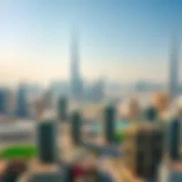 Aerial view of Dubai's skyline showcasing modern architectural marvels