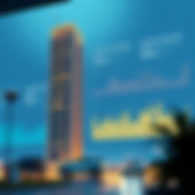Investment opportunities depicted through graphs and charts related to Al Ghurab Towers