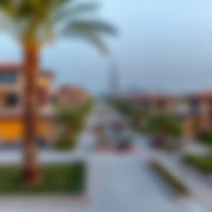 Panoramic view of the surrounding community highlighting the upscale environment of Jumeirah Pavilion