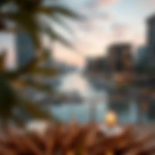 Luxurious waterfront view of Kensington Waters Dubai
