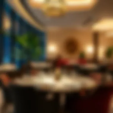 Gourmet dining experience at Khalidia Palace Hotel