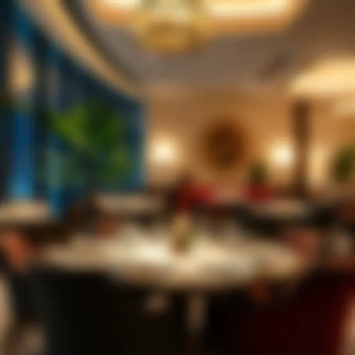 Gourmet dining experience at Khalidia Palace Hotel