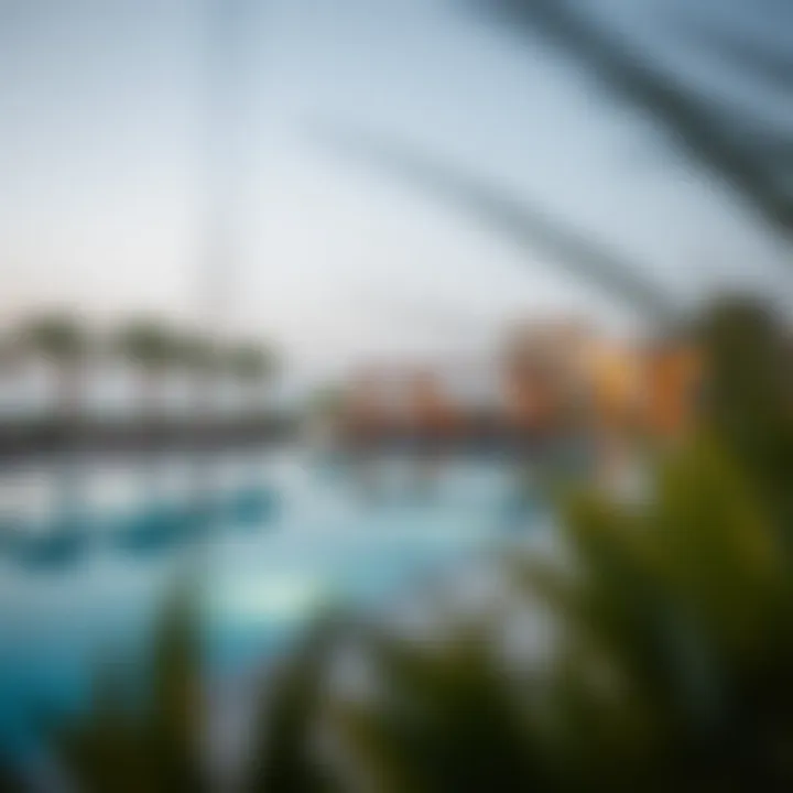 Relaxing poolside setting at Khalidia Palace Hotel