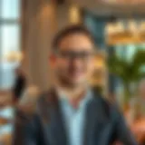 Experienced broker showcasing luxury properties in Dubai