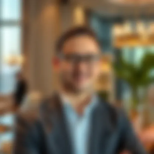 Experienced broker showcasing luxury properties in Dubai