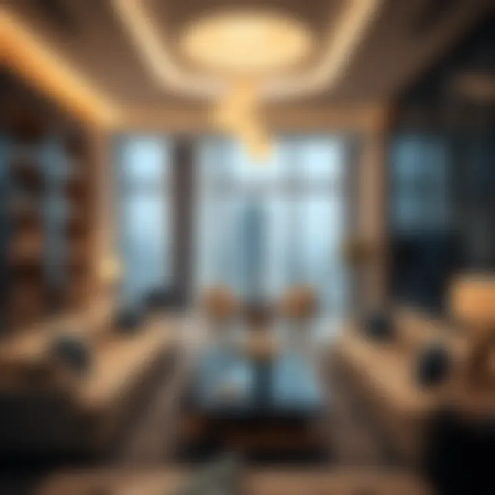 Interior design of a luxury apartment in Lereve Tower