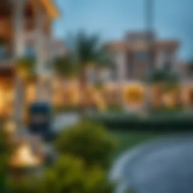 Outdoor Living in Dubai Residential Areas Beautiful park in a Dubai residential area promoting outdoor living