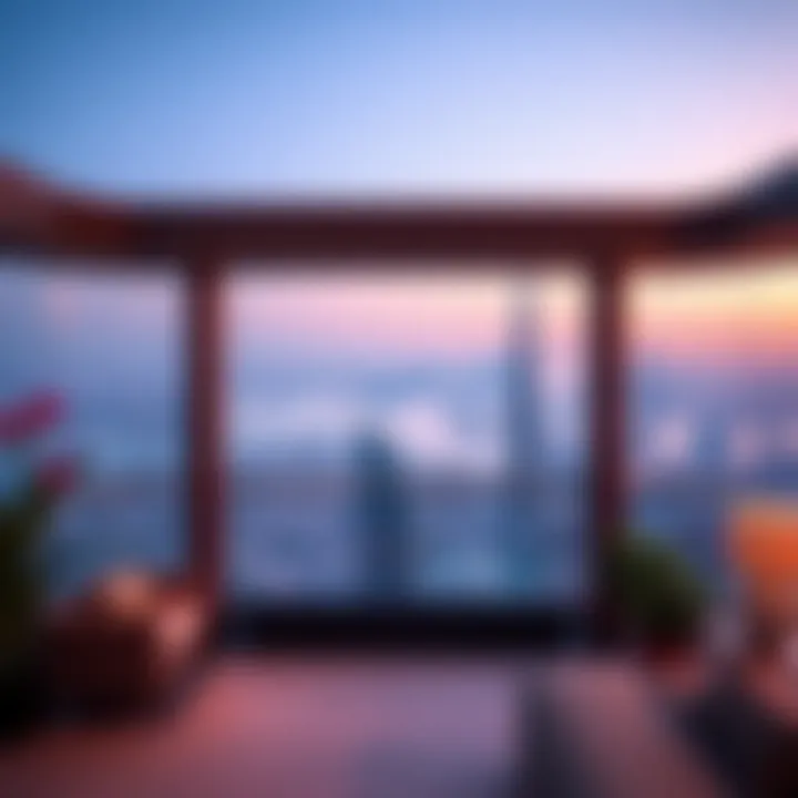 Breathtaking skyline view from a luxury villa in Dubai
