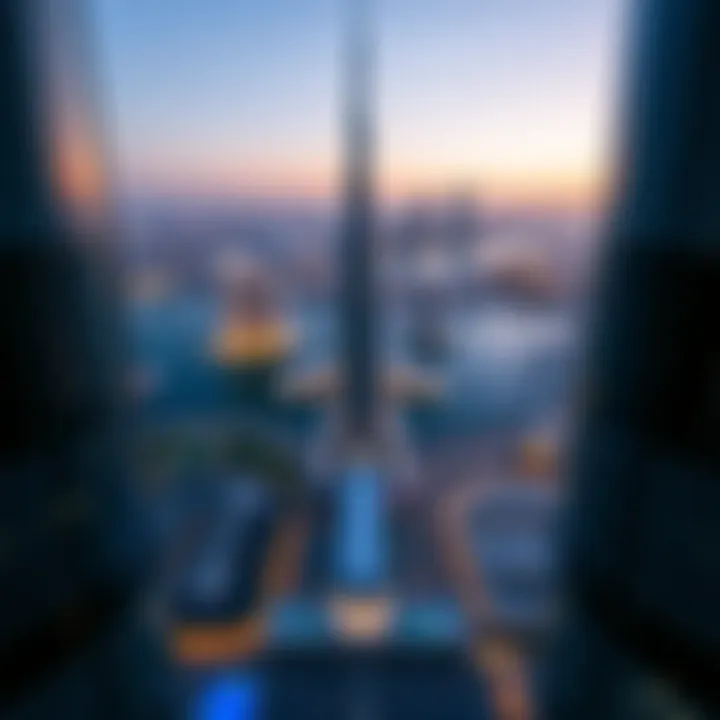 Panoramic view from Marina Terrace Tower overlooking Dubai's skyline