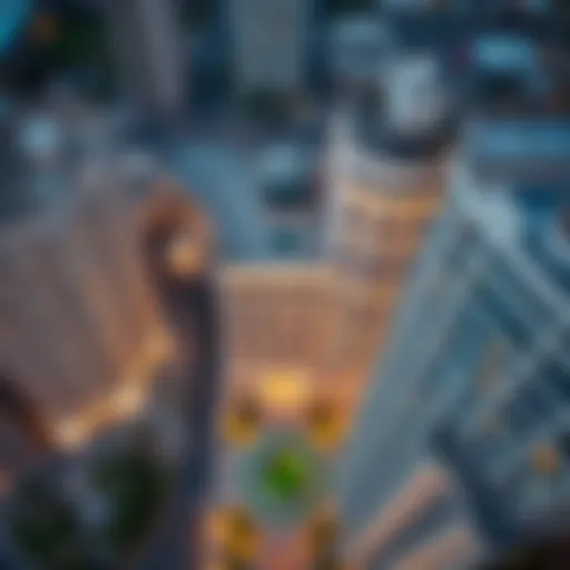 Aerial view of Maryam Plaza Deira showcasing its modern architecture