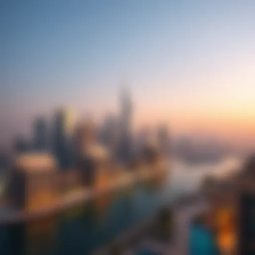 Dubai skyline showcasing luxury properties