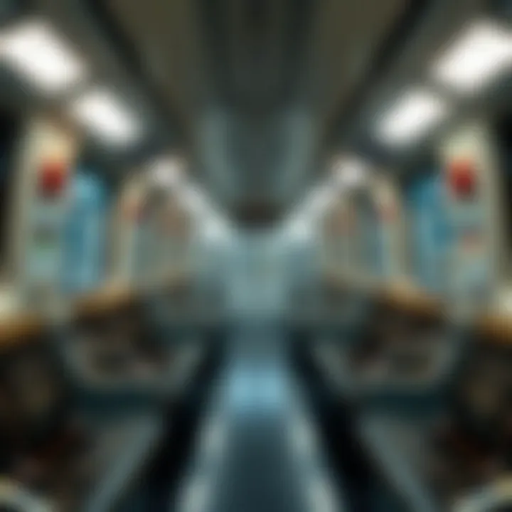 Inside Dubai Metro Train