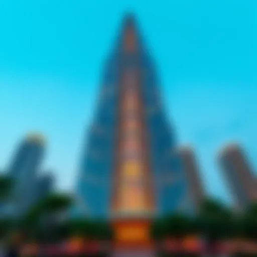Stunning architectural design of the Pinnacle Building