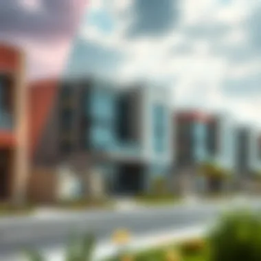 Real Estate Development in Nad Al Sheba Real estate development in Nad Al Sheba under various weather conditions