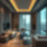 Modern rental apartment interior design