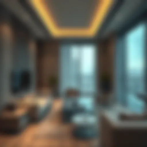Modern rental apartment interior design