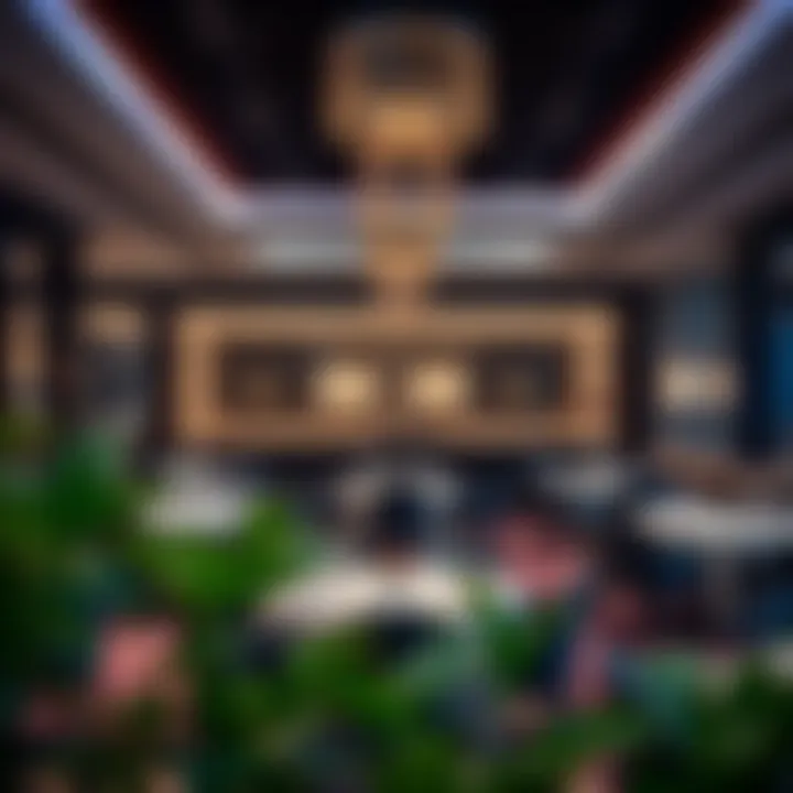 Elegant interior of a fine dining restaurant