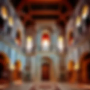 Intricate architectural details of the Royal House in Al Ain