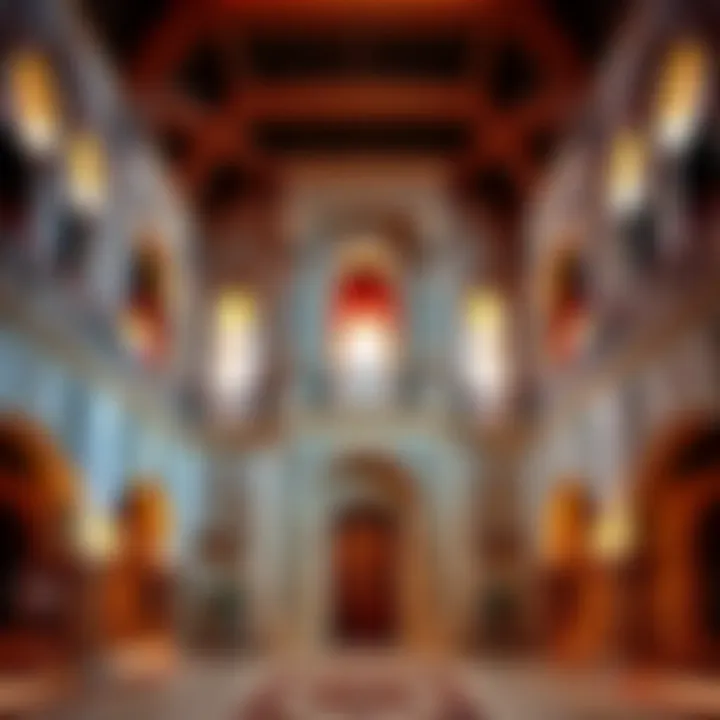 Intricate architectural details of the Royal House in Al Ain