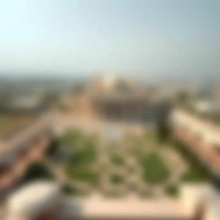 A panoramic view of Al Ain showcasing the Royal House's surroundings