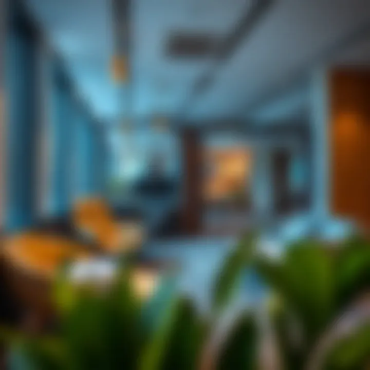 Interior workspace in Sadaf Business Center highlighting collaborative areas
